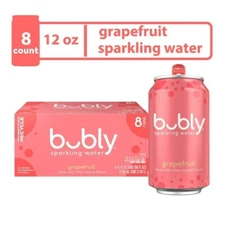 Bubly Grapefruit Sparkling Water 12 fl oz, 8 Pack Cans
