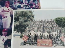 US Marines platoon 1025 San Diego 9/16 1994 + Mark McGwire Sammy Sosa 8X10 photo