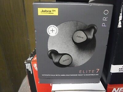 Jabra Elite 7 Pro True Wireless Noise Canceling In-Ear Headphones Titanium  Black 615822014694