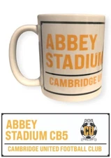 Cambridge United FC Abbey Stadium CB5 Street Sign Mug Cup Christmas Gift Idea