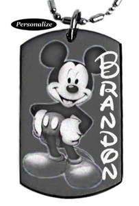 mickey mouse dog tag
