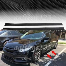 For Honda Accord 2010-2022 Carbon Fiber Side Skirt Extension Panel Splitter Lip