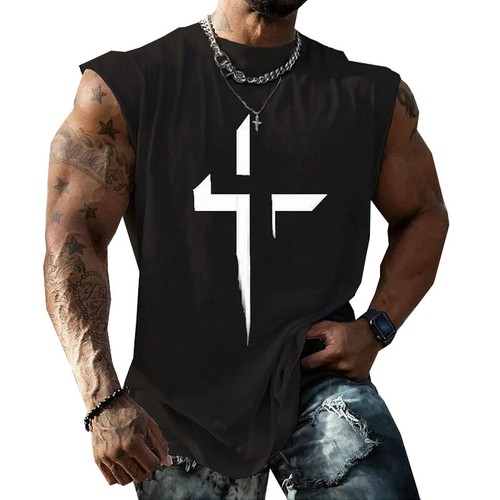 Men Gym Sport Tank Vest Tops Sleeveless Bodybuilding Fitness Muscle Tee T-shirt+ - Picture 9 of 14