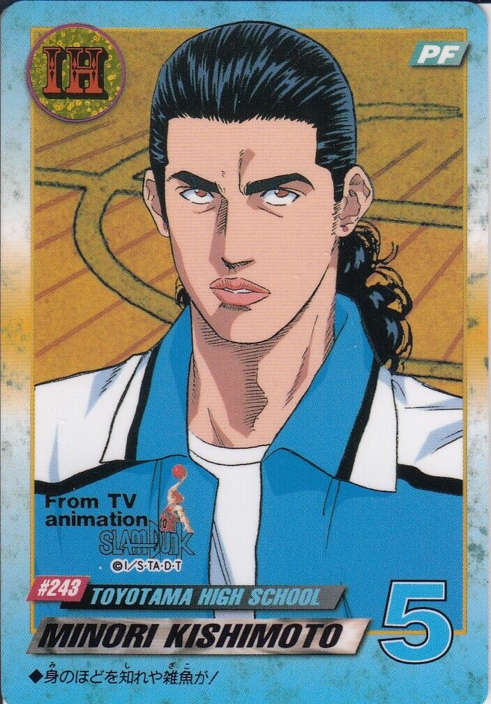 No.243 Minori Kishimoto Carddass Slam Dunk Part 6 Bandai No.243 Minori Kishimoto Carddass Slam Dunk Part 6 Bandai