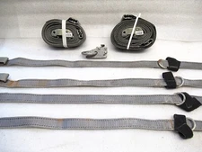 2x KINEDYNE 651601 2X16' E-TRACK TIE DOWN STRAPS & 4 WHEEL CHAIR STRAPS 47772