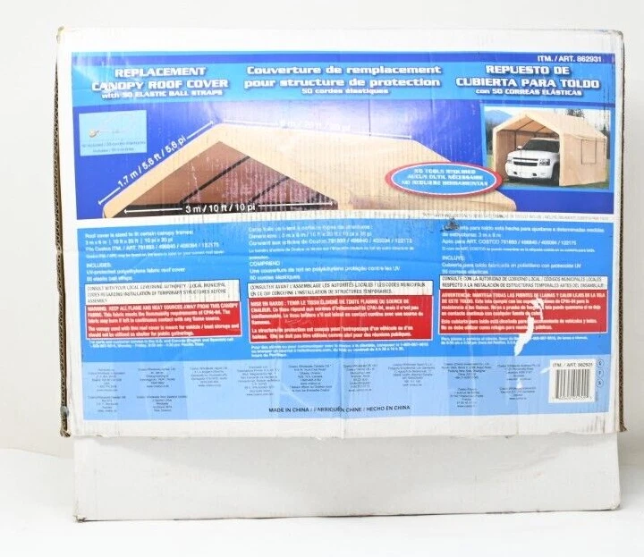 Costco carport replacement clearance cover