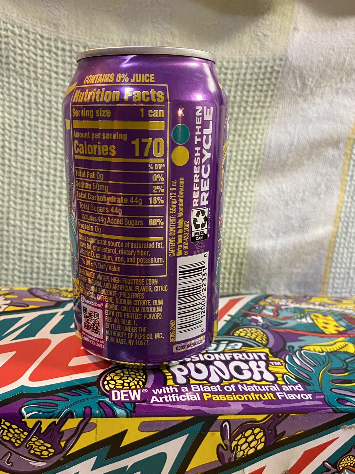 One (1) Full Can Mtn Dew BAJA PASSIONFRUIT PUNCH 12oz BB 12/23 eBay