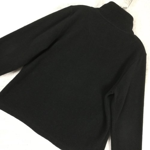 Carolyn Taylor Womens Fleece Jacket Black Floral Embroidered Full Zip M - Picture 10 of 10