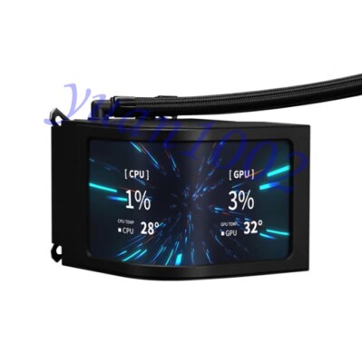 NEW SAMA ZW360 Black CPU water-cooled heat sink No fan 6.8'' OLED