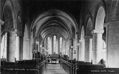Postkarte Kent Minster Kirche (Innenansicht) RP