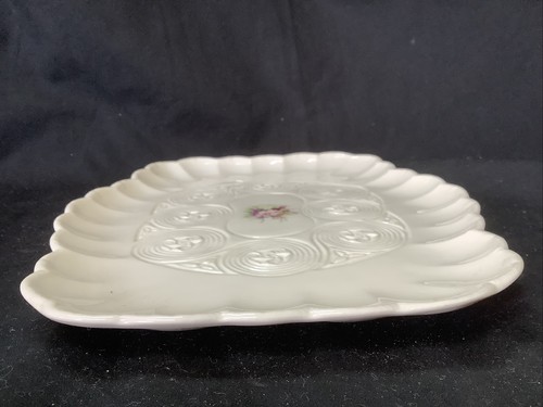 Vtg. Irish Papian Donegal Small Serving Platter, Scalloped Edge, 10" L x 8" W - Picture 7 of 8