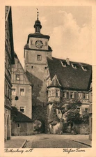 Original * postcard - Rothenburg or der Tauber - White Tower (AB)20187