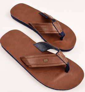 cognac flip flops