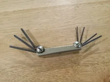 Eklind Tool No 81 8 Folding Allen Hex Key Set Pocket Made in USA