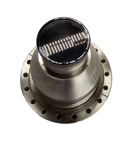 Re-Entrant UHV vacuum viewport w/ 6.5" conflat flange MDC HPS MKS AMAT Stainless - Picture 5 of 6