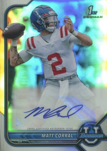 2021-22 Bowman University Matt Corral #BCPA-MC