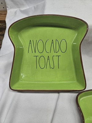Rae Dunn Artisan Collection by Magenta Avocado Toast Plate or Bowl 1