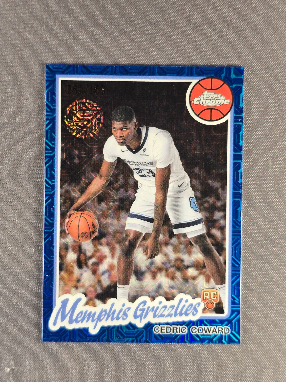 2025-26 Topps Chrome #TC-CO Cedric Coward /150 Blue Mojo Refractor Rookie RC