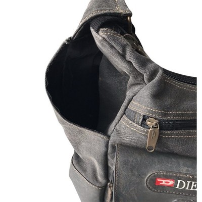 DIESEL Vintage Messenger Bag Travel Military Army Tactical