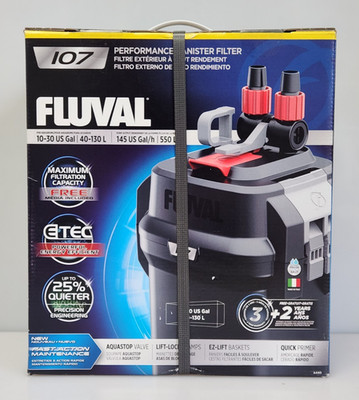Fluval 107 Performance Canister Filter up to 10-30 US Gal 40-130 L 120V A440 NEW