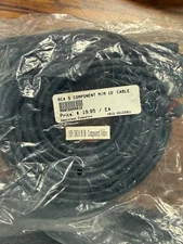 Audio/Video RCA 5 Component Male/Male Cable 10ft, 12ft, 25ft