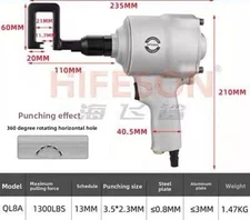 For Fastening Metal Studs Riveting Pliers Air Crimper Plasterboard Drywall Tool