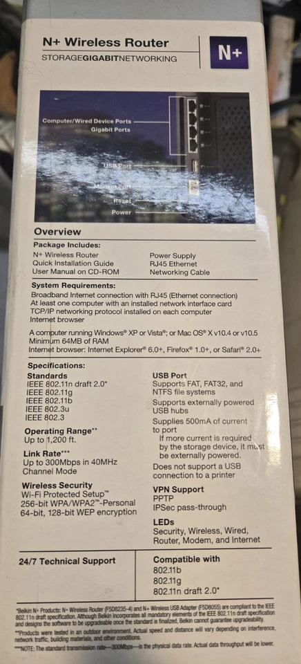Belkin N+ Wireless Router PM 00732 - Image 2 of 3