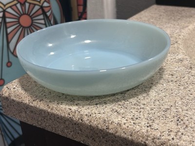 Fire King Anchor Hocking Blue Semi Shallow Bowl 6.5 