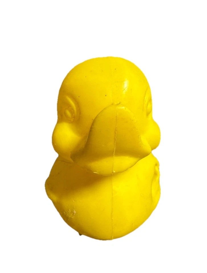 Vintage 1984 Gerber Products Baby Doll Plastic Yellow Bath Duck Figure Toy - Image 2 of 4