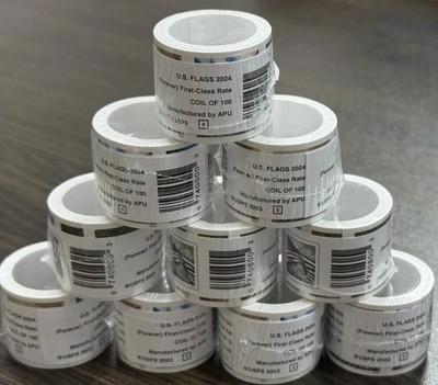 Newest 10 Rolls Of 100 Forever Stamps 2024 USPS Postage-In Total 1000 PCS