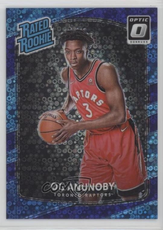 2017 Donruss Optic Rated Rookie Fast Break Purple Prizm /155 OG Anunoby #178 yf4