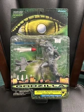 Trendmasters GODZILLA Nuclear Strike Godzilla vs. Hornet Jet Figure Set SEALED 