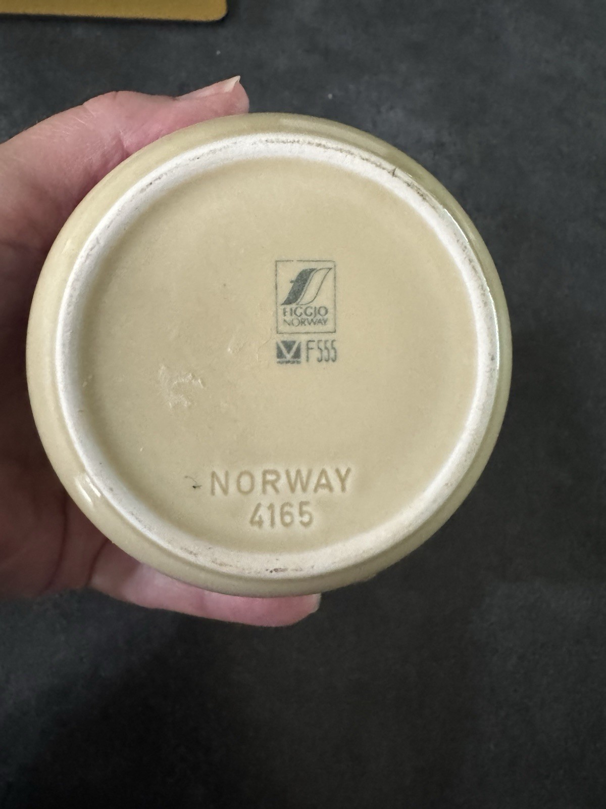 VTG Figgjo Flint Norway BEITO Sugar Bowl With Lid Made In Norway 1970's