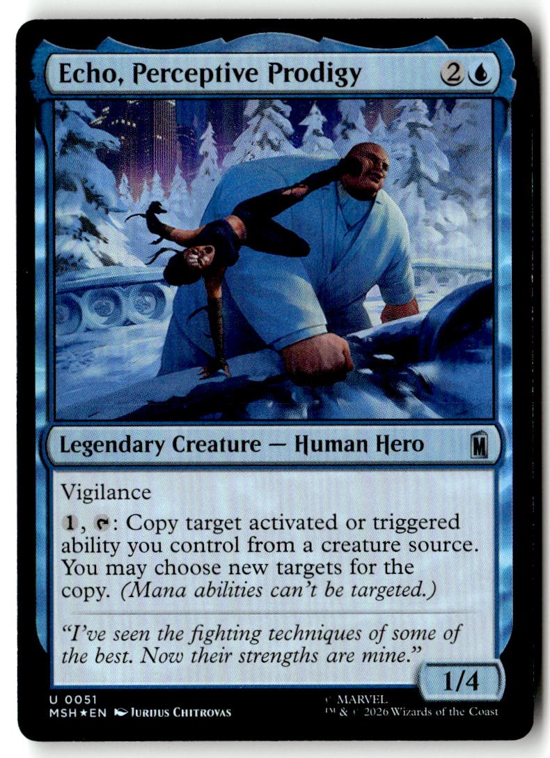 Echo, Perceptive Prodigy 51 Foil - Marvel Super Heroes - MTG - NM