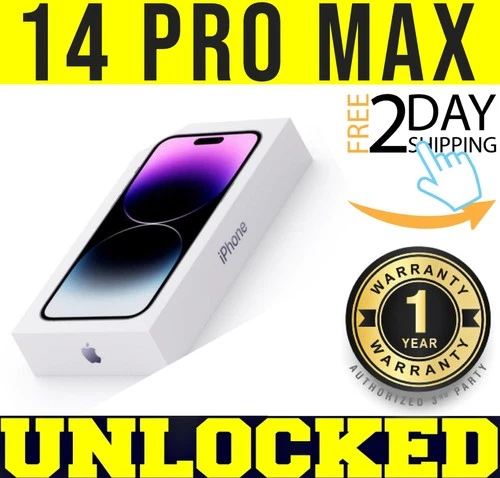 APPLE IPHONE 14 PRO MAX - 128GB - PURPLE (FACTORY UNLOCKED) ✤SEALED✤