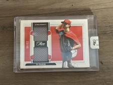 2024 PANINI THREE AND TWO PROSPECTS TY FLOYD DUAL JERSEY RELIC /49 REDS
