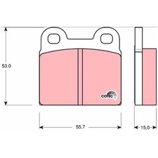 Satz Bremsbeläge Bremsklötze hinten für Opel Vectra B J96 24480635