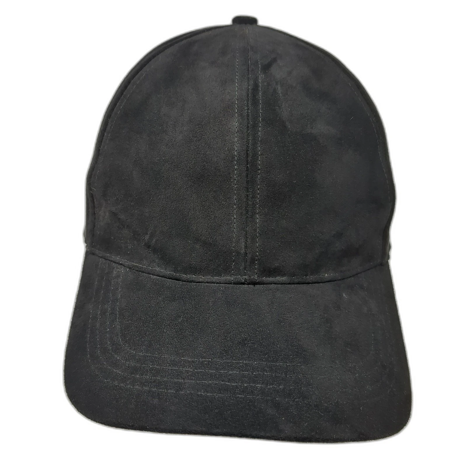 David And Young Strapback Baseball Cap Black One Size Adjustable Blank Poly
