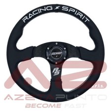 volante sportivo calice universale per auto da corsa in camoscio 3 razze 350mm