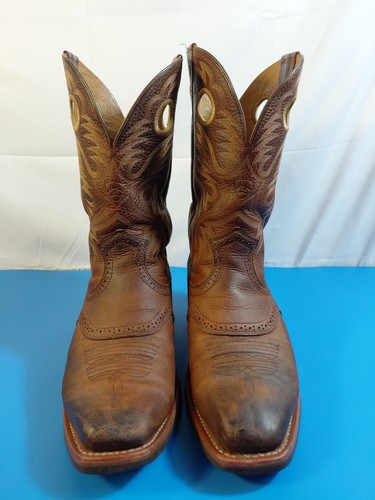 Ariat Heritage Roughstock 34824 Botas vaqueras de cuero marrón para hombre 10EE - Imagen 8 de 22