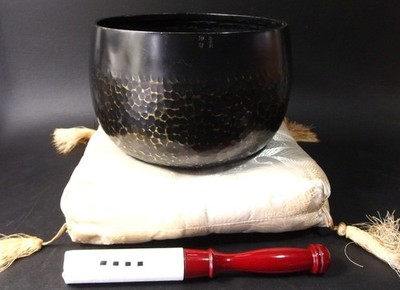 or2633 JAPANESE BUDDHIST SINGING BOWL ORIN GONG 23cm / 9inch Width by SHINRYU 伸龍