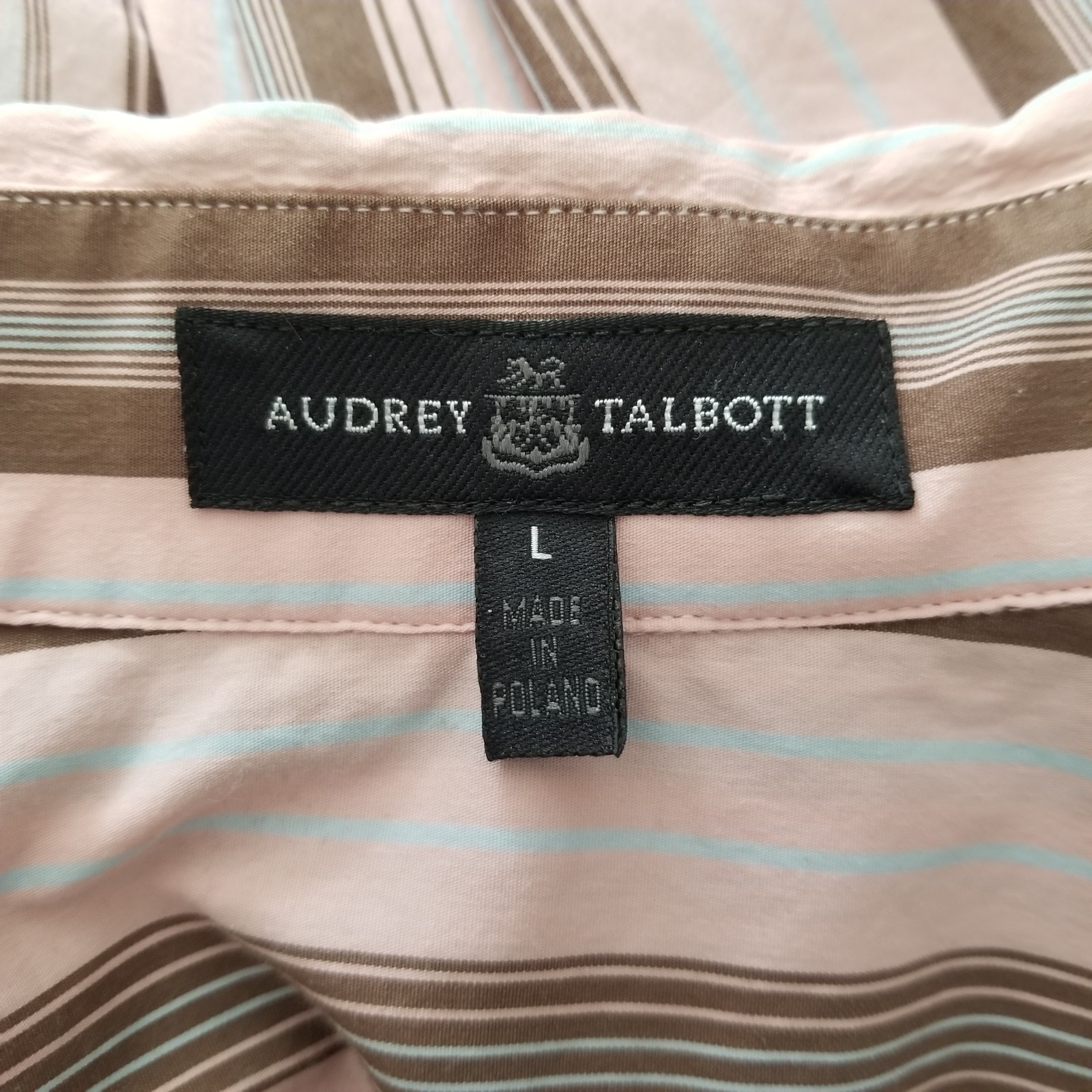 Audrey Talbott Blouse Striped Button Down Stretch… - image 10