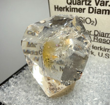 6.68 g A-Grade Herkimer Diamond Gem w/ Golden Iron Oxide, Rainbows