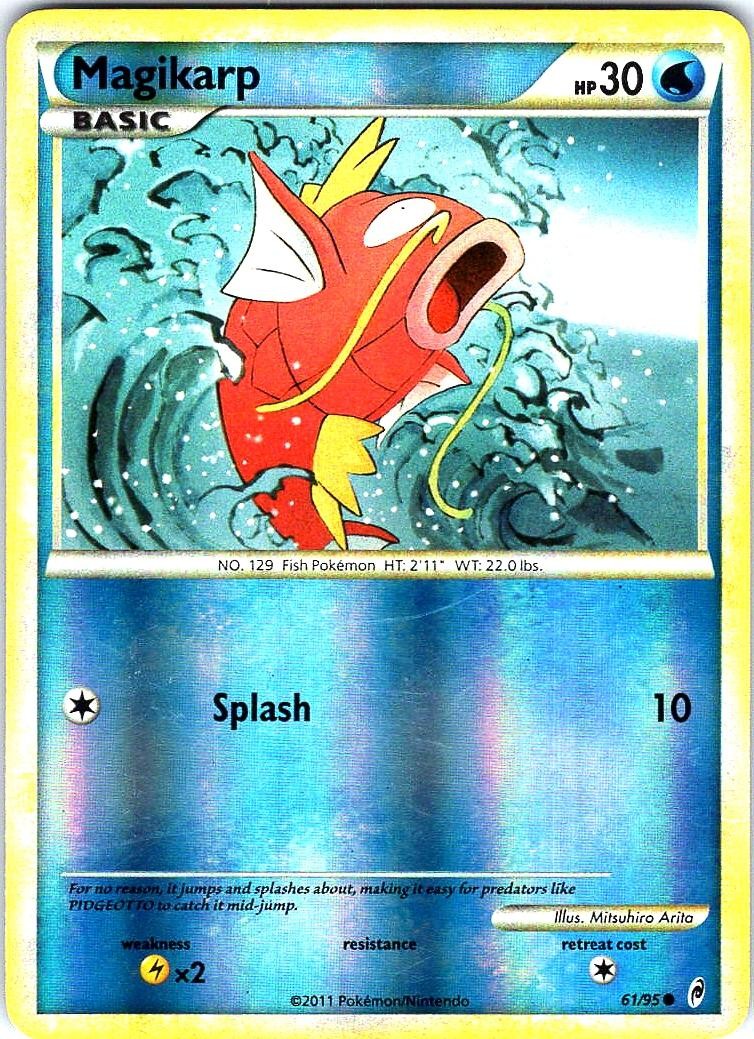 Magikarp 61/95 Common Call of Legends Pokemon Reverse Holo Near Mint