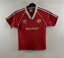 Manchester United Home Football Shirt 1988/90 Children’s Large Boys Adidas H489