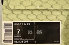 Nike Kobe AD E.P. Zoom White/Grey Men’s US Size 7 - Style 852425 001