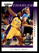 Daedra Charles 1997 Pinnacle Inside WNBA Rookie Card #22 Los Angeles Sparks