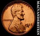 1938-S Lincoln Wheat Cent - Red Choice Gem Brilliant Unc  Lustrous  #i6937