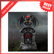 Halloween Animatronic Tombstones Decorations LED Graveyard Gravestone Animated