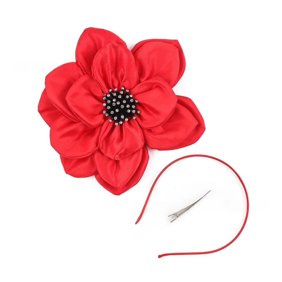 Moda Flor Tocado Sombrero Fiesta del Té Para Mujer Boda Cóctel Accesorios para el Cabello Foto 4 de 4